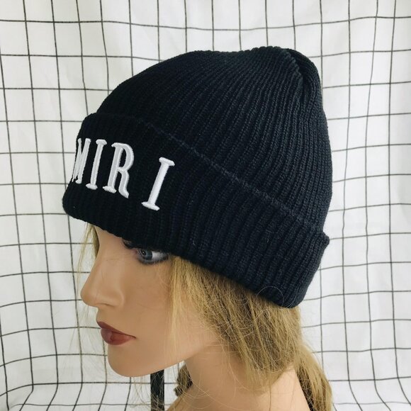 NWT AMIRI MA BEANIE Black - Picture 6 of 8